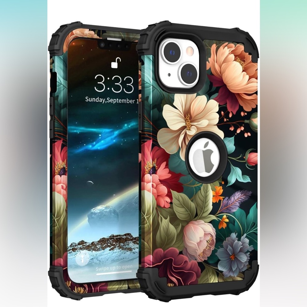Unique Flower Pattern Cases Compatible with iPhone 13/14 6.1 inch